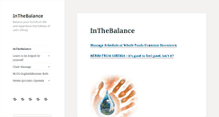 Desktop Screenshot of inthebalance.com