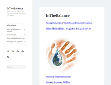 Tablet Screenshot of inthebalance.com